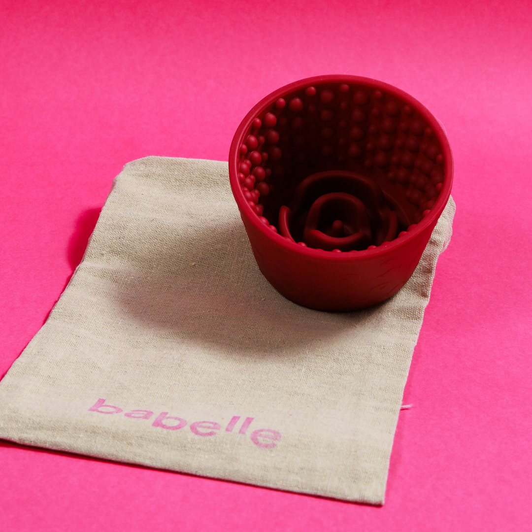 Babelle For Dogs - De Swirlie Lickbowl - Bourgogne
