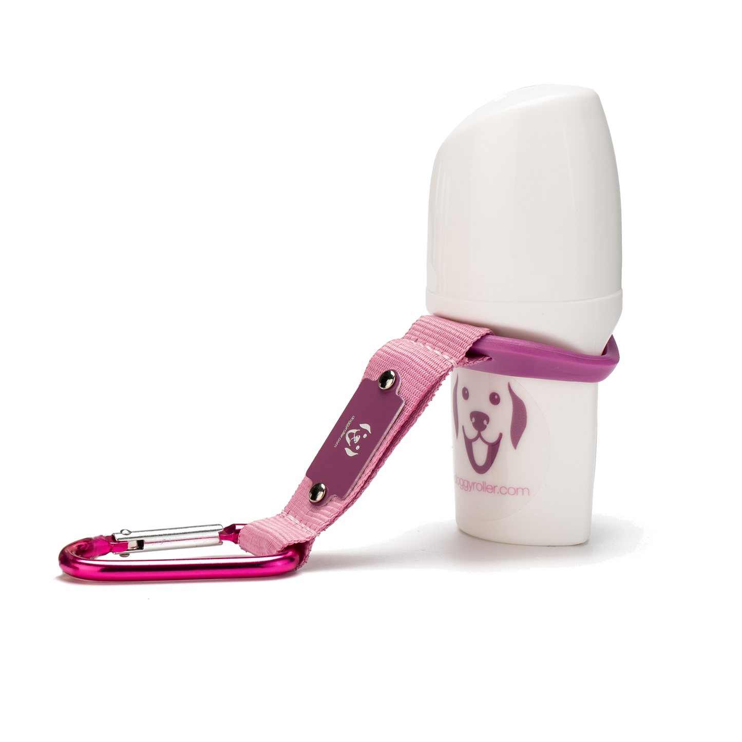 B&W Werbeartikel GmbH - Doggyroller - DOGGY ROLLER met karabijnhaakhouder roze - praktisch en draagbaar