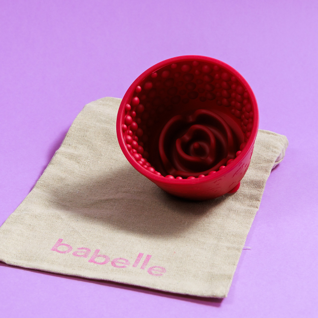 Babelle For Dogs - De Swirlie Lickbowl - Bourgogne