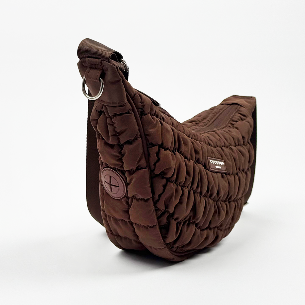 Cocopup London - Crossbody Crescent Hondenuitlaat Tassen - Espresso