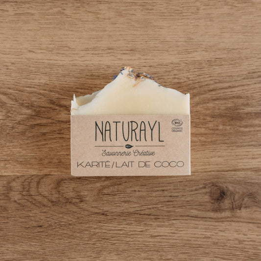 Naturayl - Shea- en kokosmelkzeep - hygiënische huidverzorging