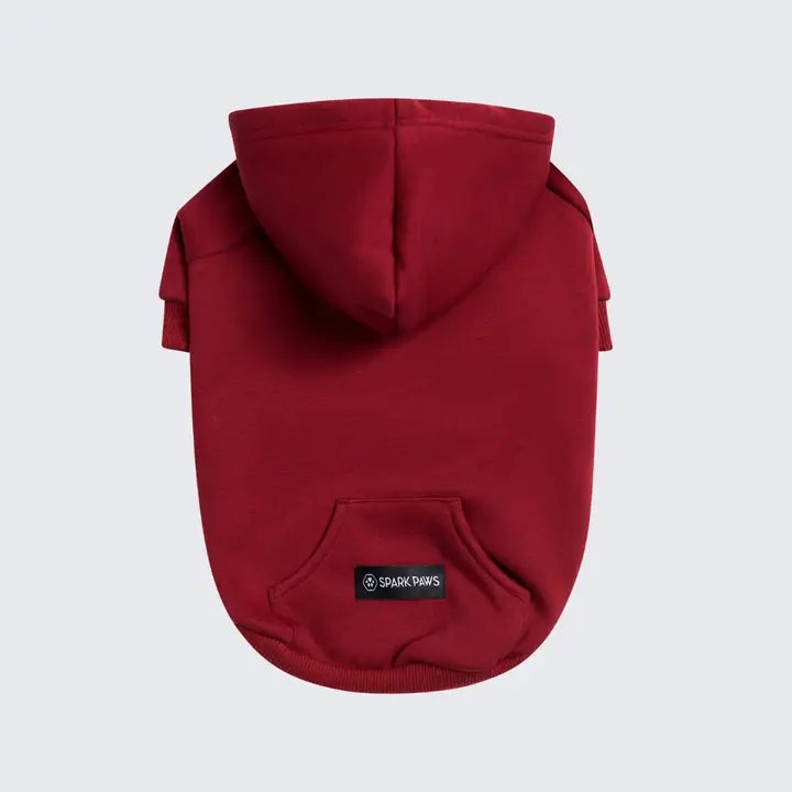 Spark Paws Essential Hondenhoodie - Bordeaux