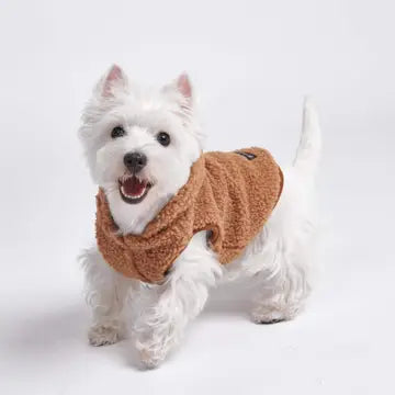 Spark Paws Teddy Sherpa Fleece Hondenjas - Bruin