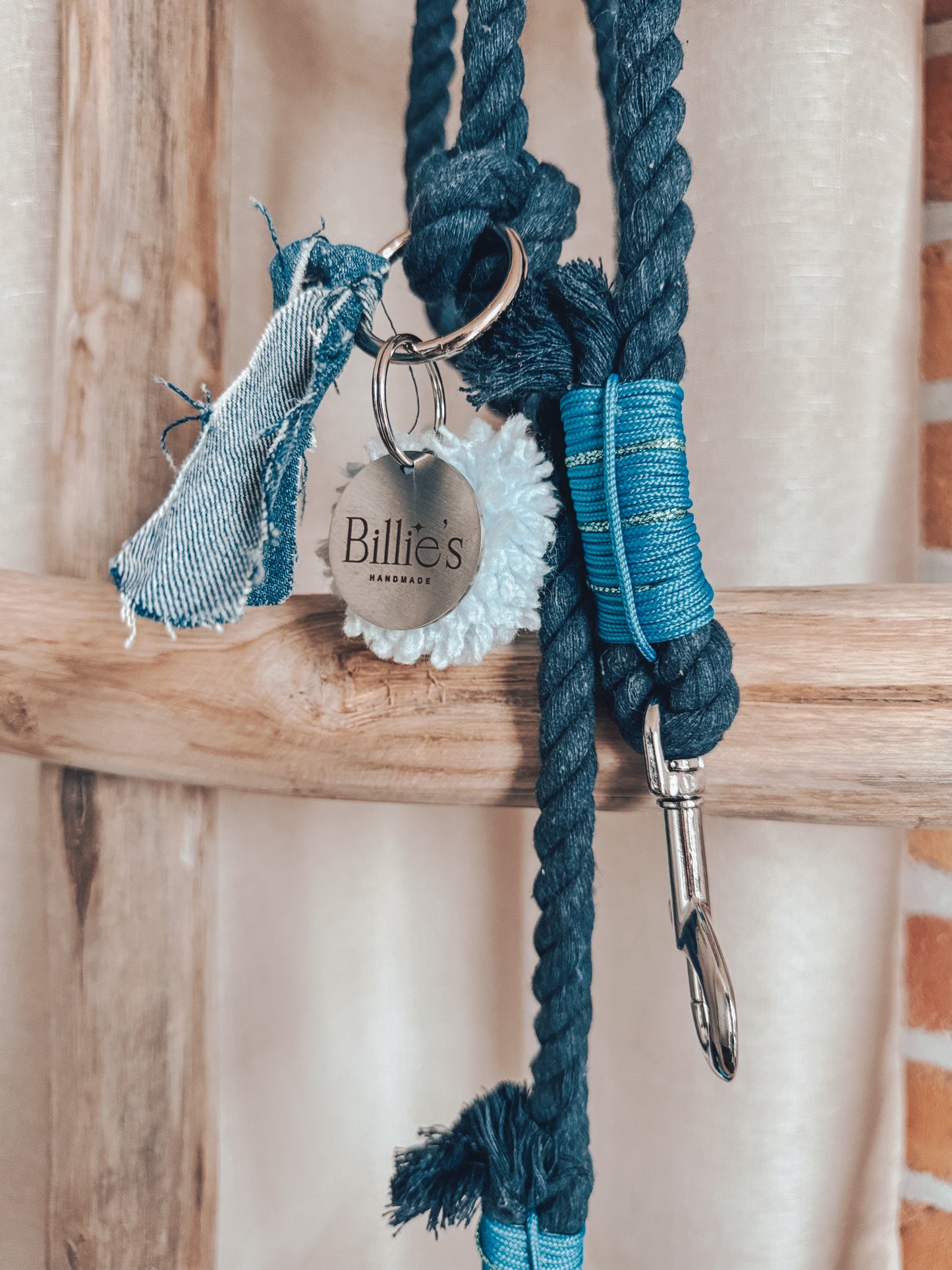 Hand free leash dark bleu