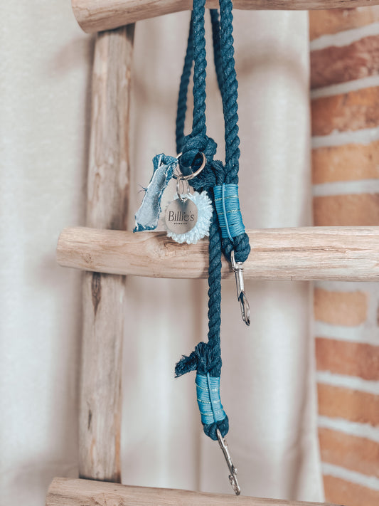 Hand free leash dark bleu