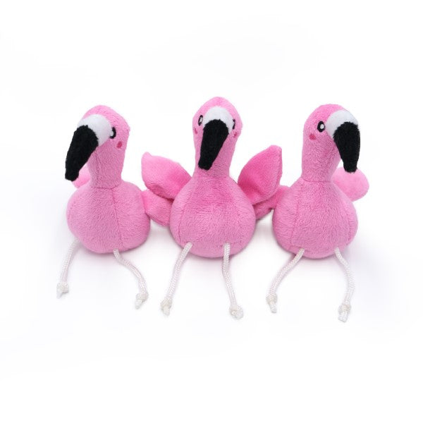 Zippy Burrow – Flamingos in Monstera