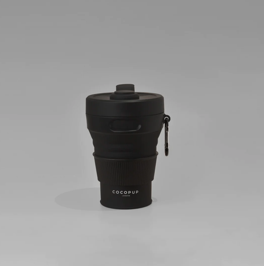 Cocopup London - Inklapbare koffiebeker - zwart