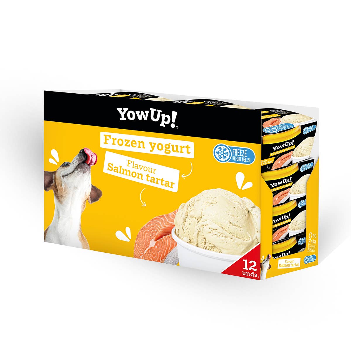 B&W Werbeartikel GmbH - Doggyroller - YowUp Ice Cream Yoghurt Zalmtartaar (verpakking van 12) - Lactose