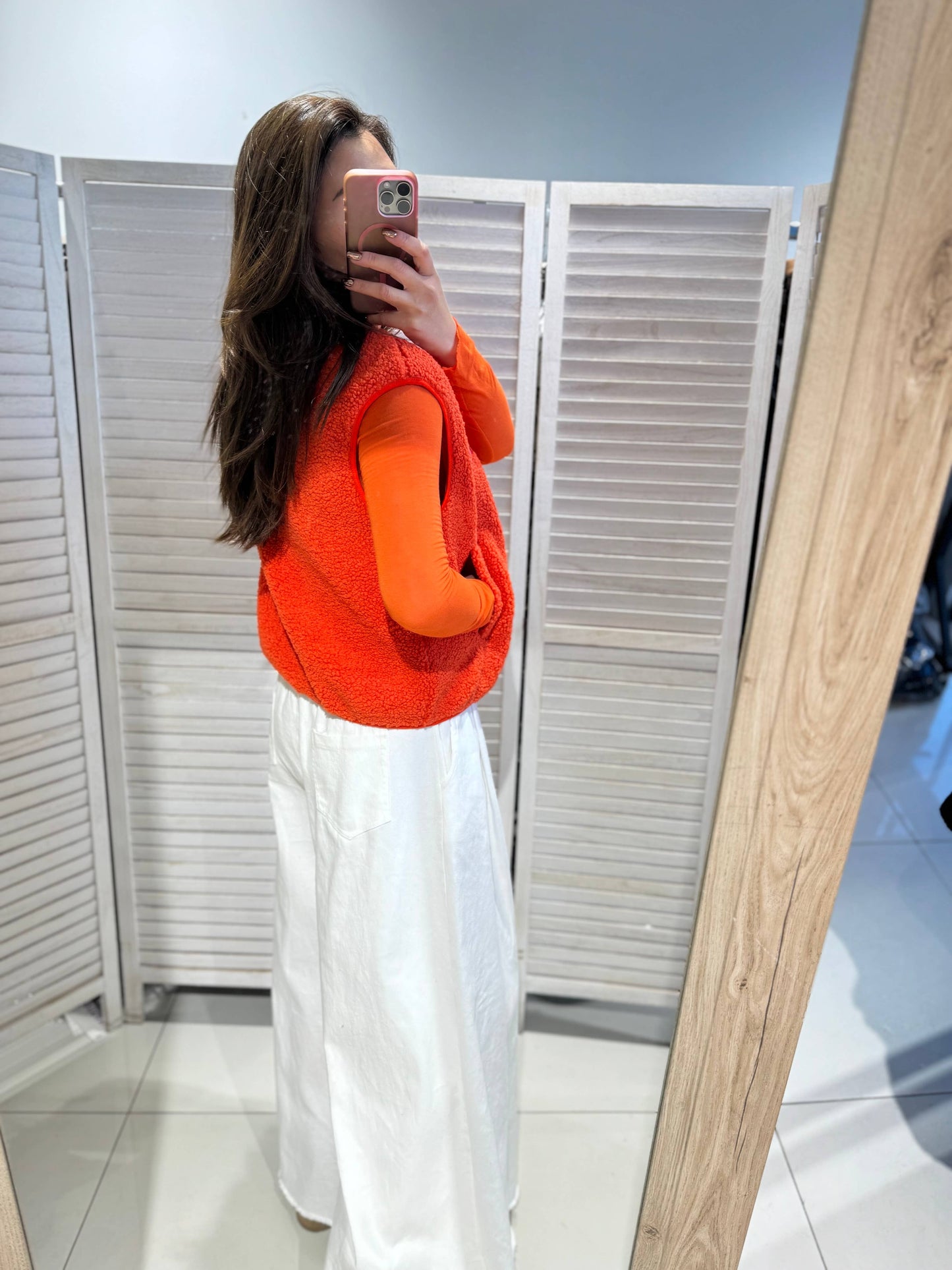 VICTORIA&ISAAC - Mouwloos vest van gestructureerd fleece