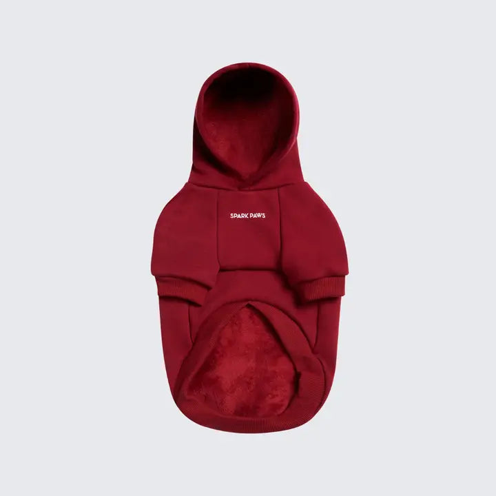 Spark Paws Essential Hondenhoodie - Bordeaux