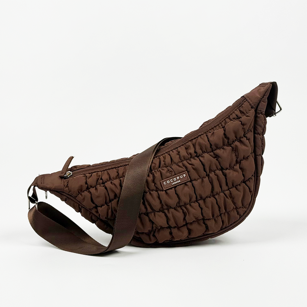 Cocopup London - Crossbody Crescent Hondenuitlaat Tassen - Espresso