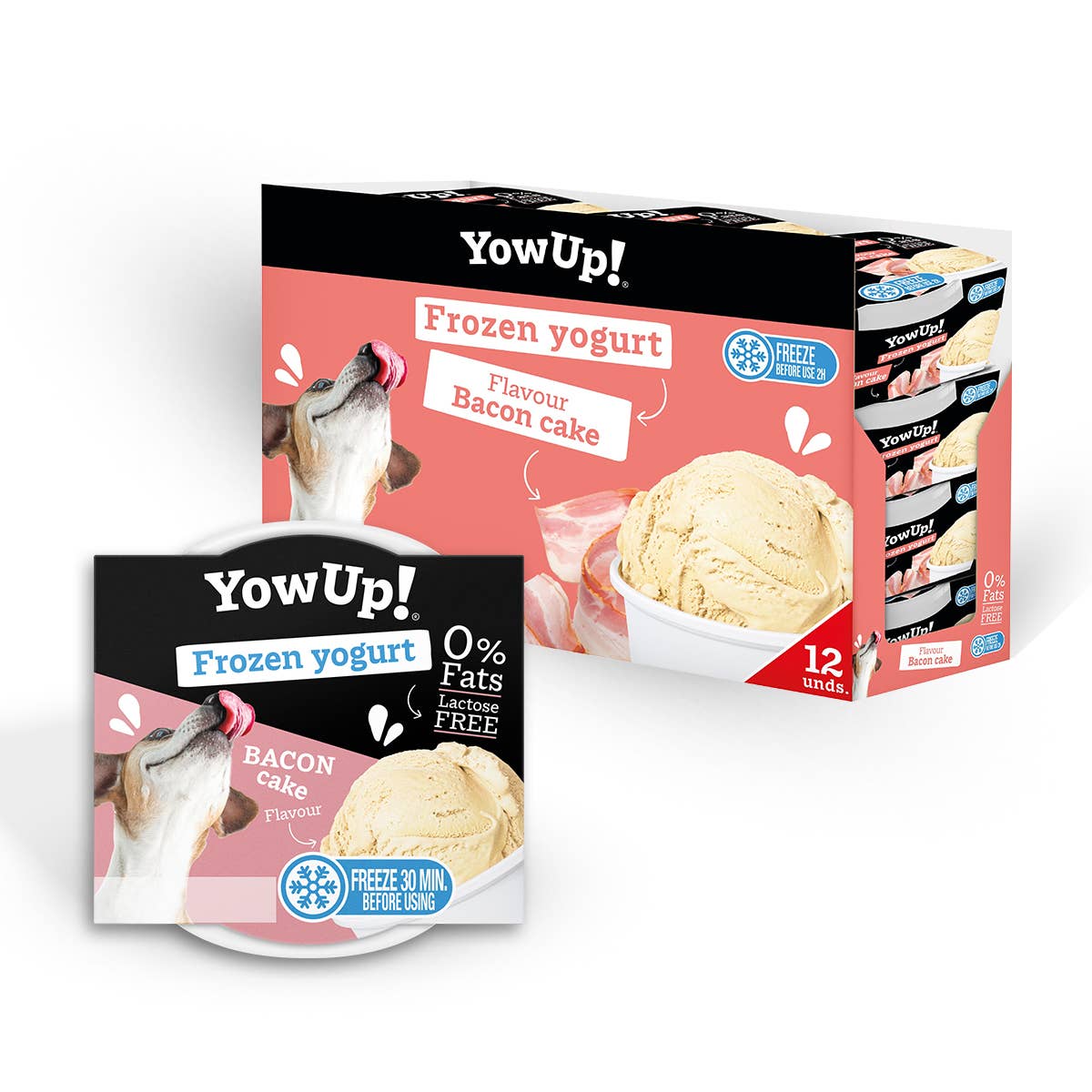 B&W Werbeartikel GmbH - Doggyroller - YowUp Ice Cream Yoghurt Bacon Cake (verpakking van 12) - Prebioticum