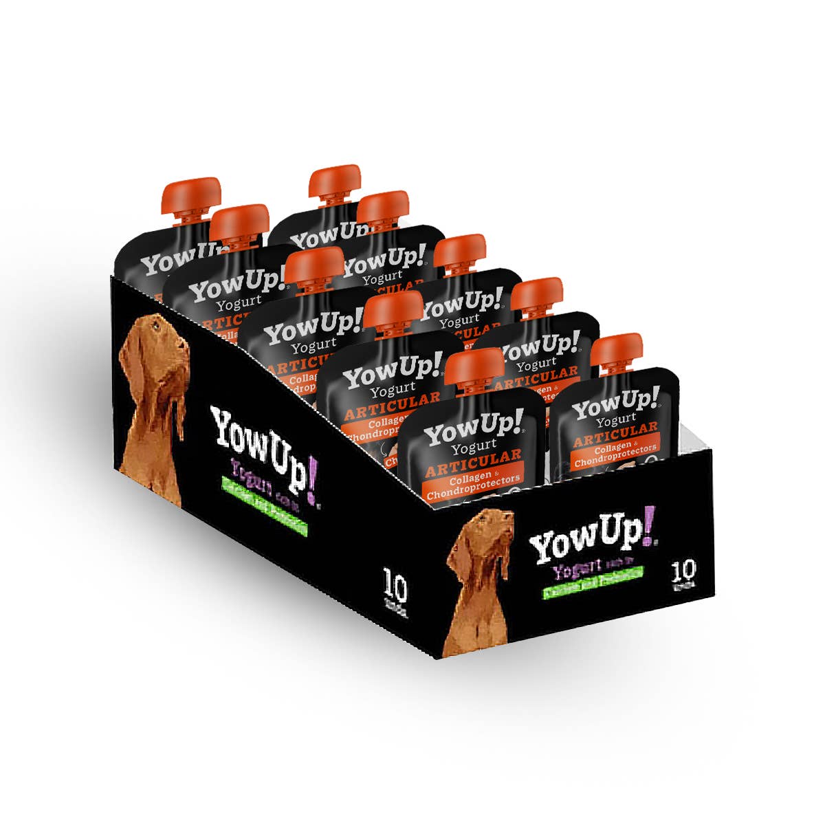 B&W Werbeartikel GmbH - Doggyroller - YowUp Yoghurt Fit & Vital voor honden (set van 10) - lactosevrij